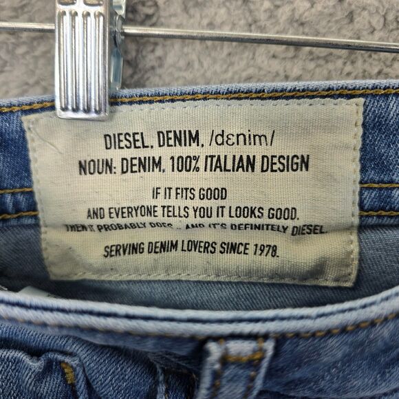 Diesel Jeans Men's Blue Denim Buster Button Fly Stretch Flex Casual Size 28x30 - Picture 6 of 13